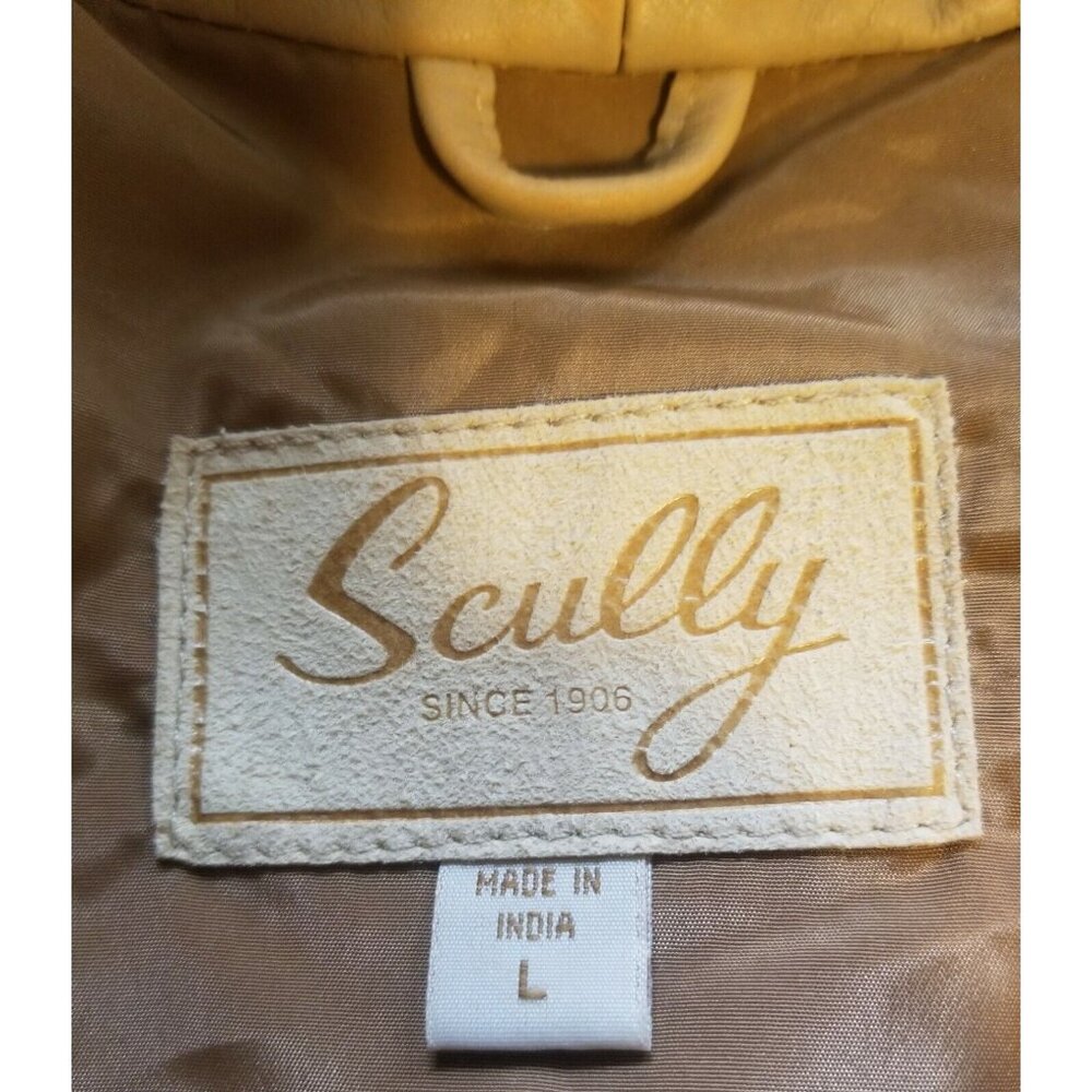 Vintage Scully Leather Jacket Fringe Rodeo Cowboy Love Ladies Size L Camel - Picture 10 of 12